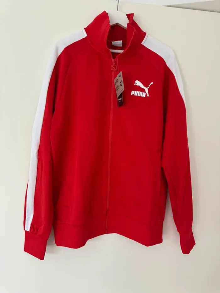 Puma zipper rouge T7 track taille L neuf