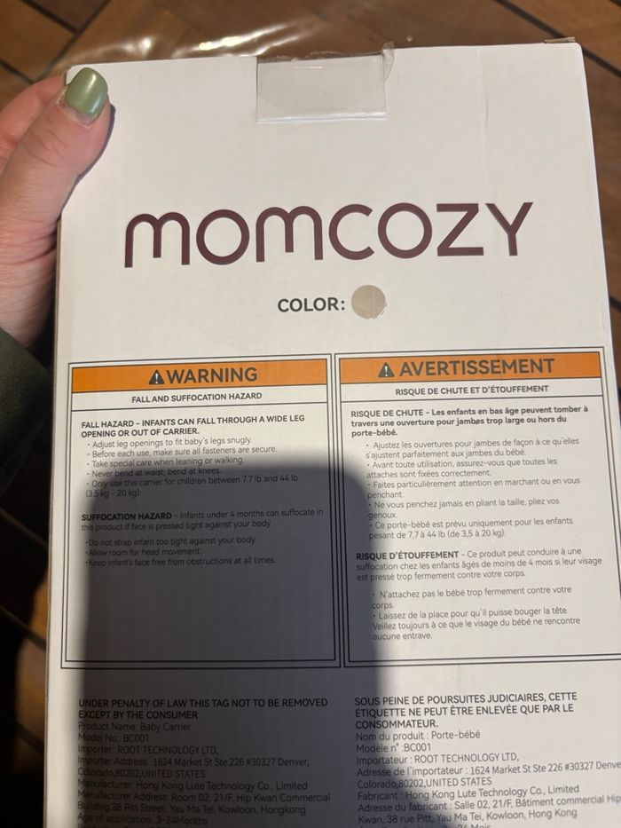 Porte bebe MOMCOZY - photo numéro 4