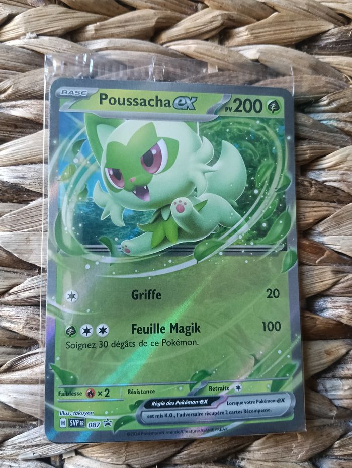 Carte pokémon sous blister