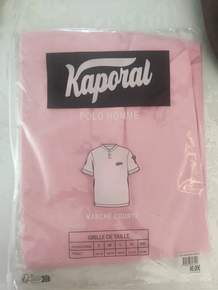 Polo homme Kaporal rose S - photo numéro 2