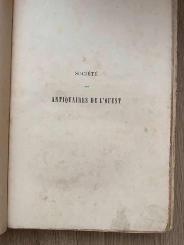 La société tome quatrième Antiquaires de l’ouest 1911 - photo numéro 3