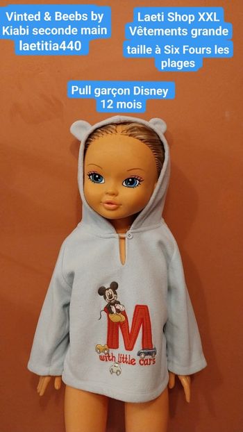 Pull 12 mois garçon Disney