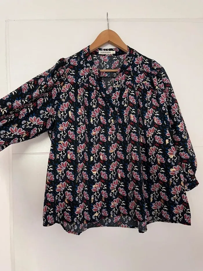 Superbe Blouse fleurie fluide 🌸 S  M 36 38 - photo numéro 7