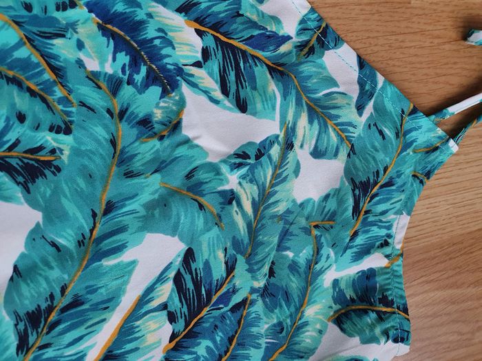 Robe de plage palmier verte primark - photo numéro 2