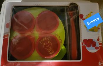 Set combi repas Sophie la girafe