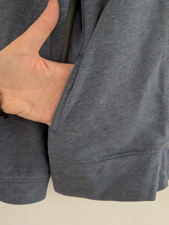 Sweat zippé à capuche bleu – Kiabi XS - photo numéro 2