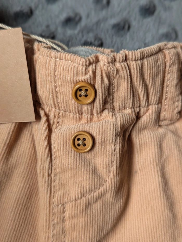 ensemble bébé bout'chou - body fraises et fleurs & pantalon velours - taille 3 mois - neuf ! - photo numéro 10