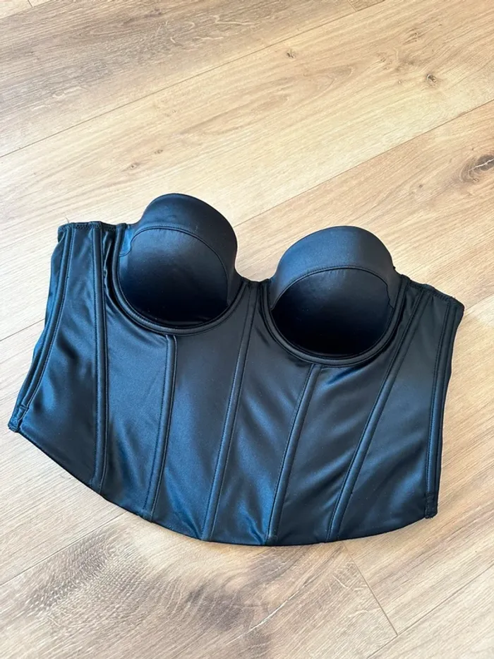 Soutien-gorge corset Etam noir 90C - photo numéro 2