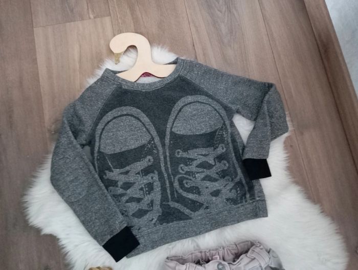 Lot fille pull little Karl Marc John+ jean dpam bicolore 8 ans - photo numéro 2