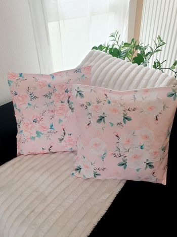 Housses coussin 45x45 (x2) bohème coloré – canapé salon