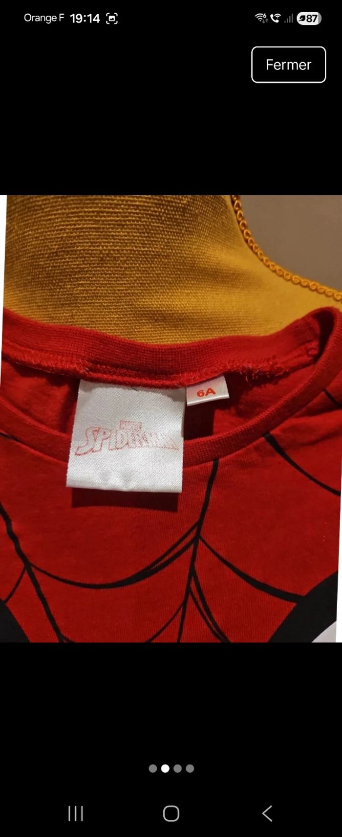 T shirt spiderman - photo numéro 2