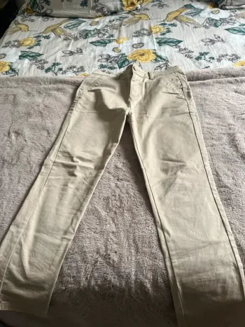 Pantalon beige chino 10/11 ans