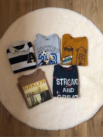 Lot 5 tee-shirts manches longues 6 ans