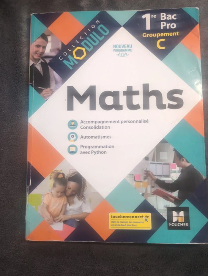 Livre maths 1ere bac pro groupement c