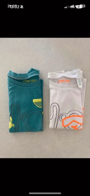Lot tee-shirts bébé garçon Okaidi