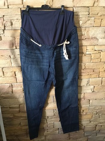 Pantalon large jean Kiabi maternité taille 42.