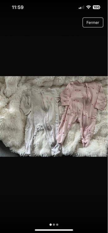 Pyjama lège bébé (fille)