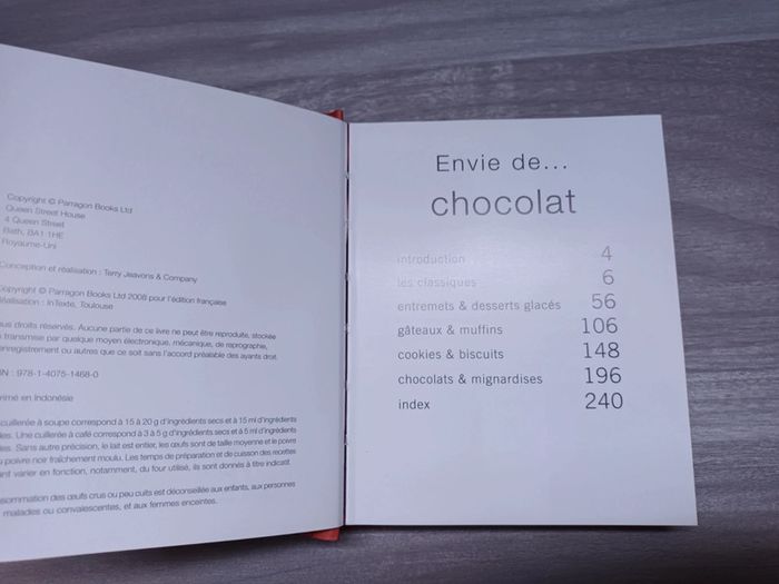 Livre de recettes envie de chocolat - photo numéro 4