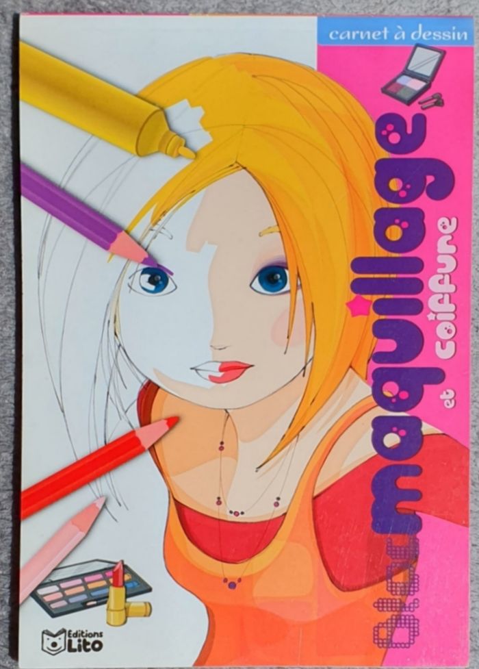 Carnet à dessin - Bloc Maquillage & Coiffure / Éditions Lito