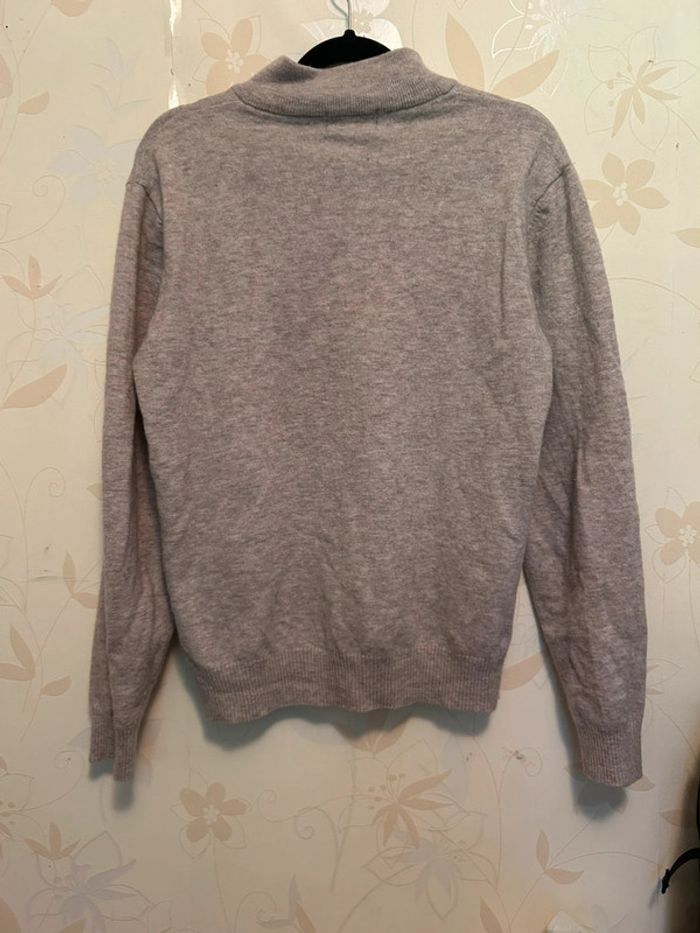 Pull beige col montant taille L - photo numéro 6