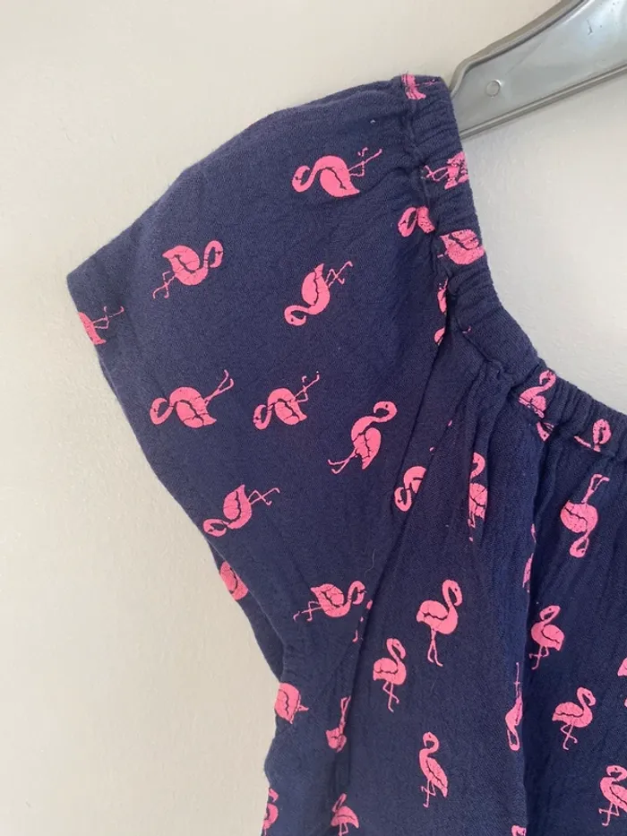 Robe la halle marine imprimée flamant roses - photo numéro 2
