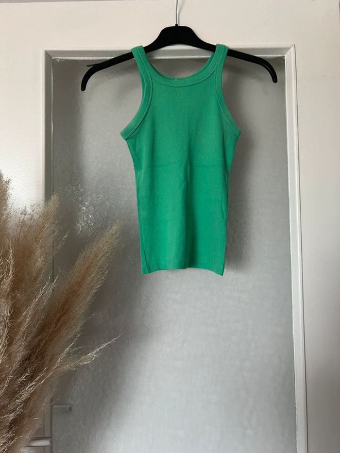 Top vert débardeur h&m xs neuf