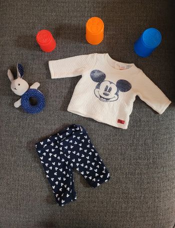 Ensemble Mickey 3 mois - 2 pièces assorties