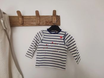 Haut rayé manches longues