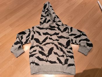 Sweat à capuche gris chauve-souris H&M taille 3-4 ans