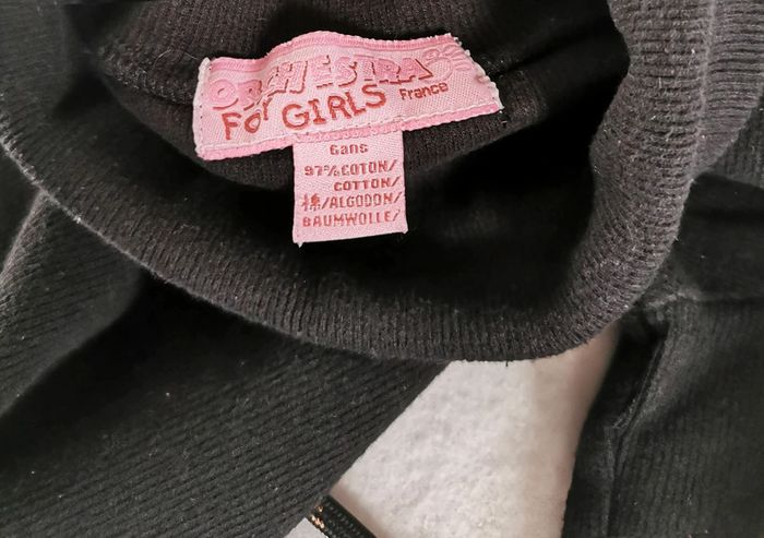 Pull 👸 col roulé noir, orchestra, 6ans - photo numéro 5