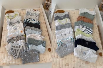 Lot bodies taille 1 mois