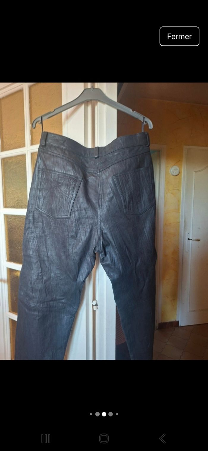 Pantalon femme cuir taille 46 cuiropolis - photo numéro 5
