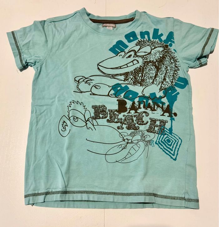 Lot 5 T-shirts garçon ( Adidas, Puma, Orchestra, Liberto ) 8/10 ans - photo numéro 2