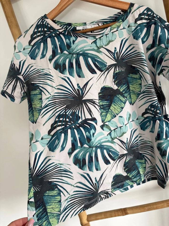 T shirt imprimé feuilles - EDC taille S - photo numéro 5