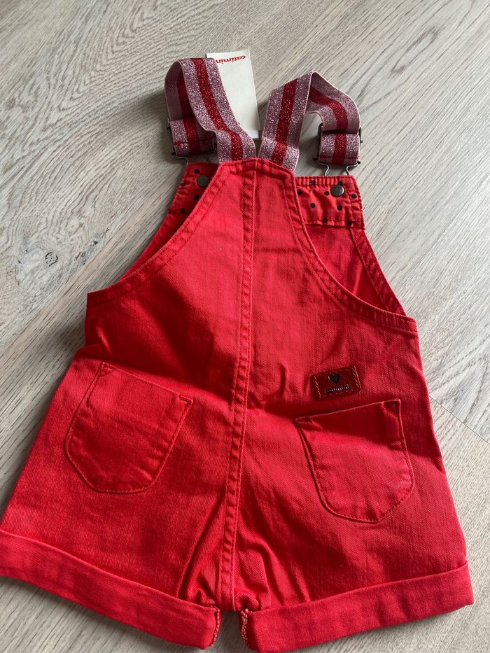 Salopette short courte catimini 6 mois neuve - photo numéro 3
