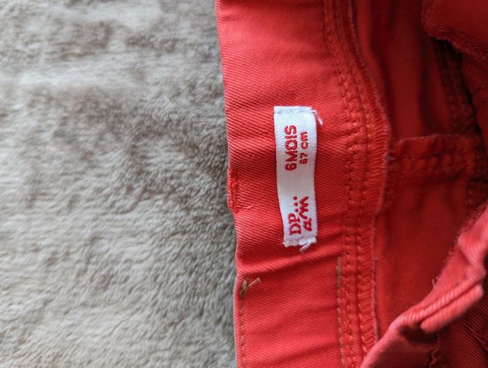 Pantalon 6 mois corail Dpam - photo numéro 2