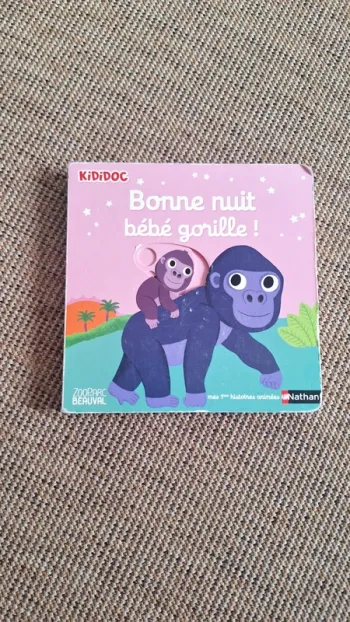 Livre Kididoc " Bonne nuit bébé gorille "