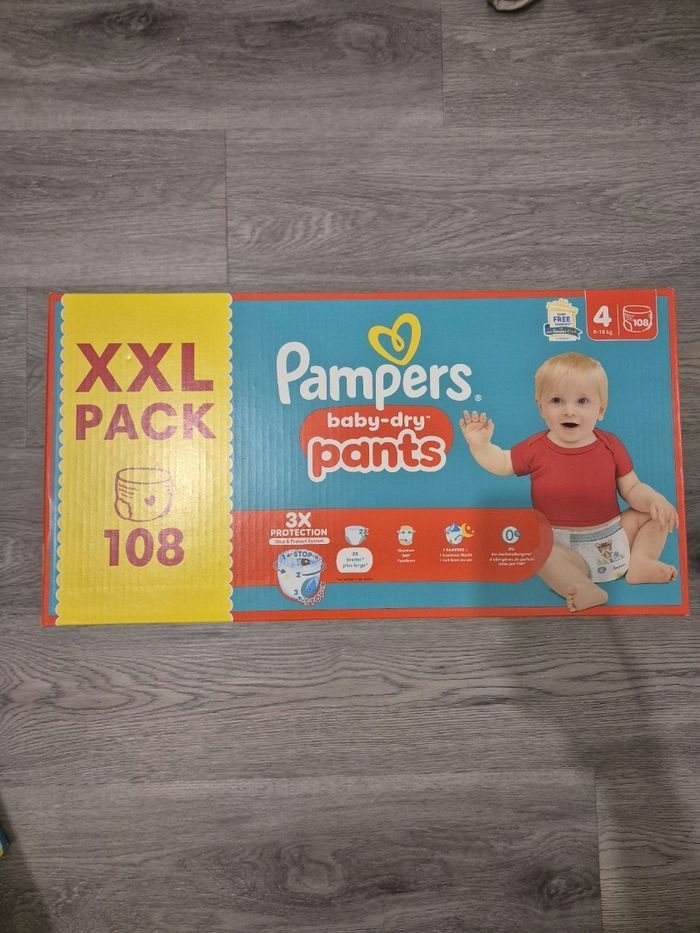 1 carton de couches pampers pants taille r