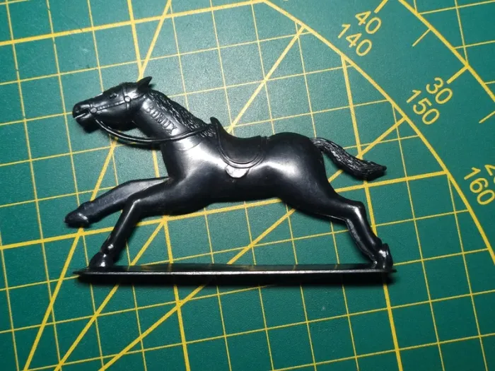 Figurine collection cheval horse noir black Bonux lessive vintage - photo numéro 2