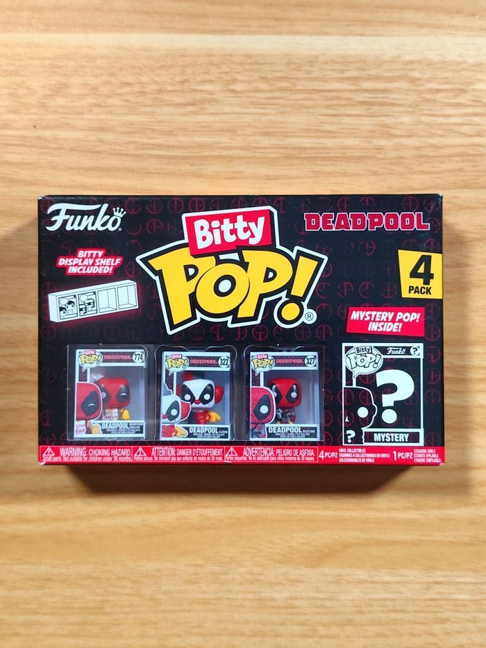 Boîte De 4 Bitty Pop! Deadpool - Griller Clown Bedtime + Mystery Pop! - photo numéro 1