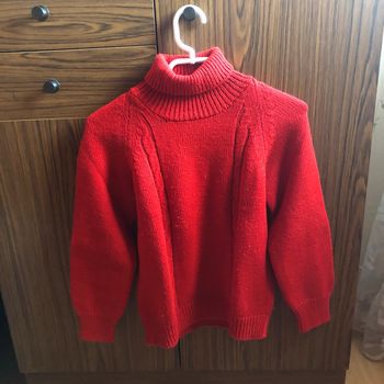 Pull col roulé fait main