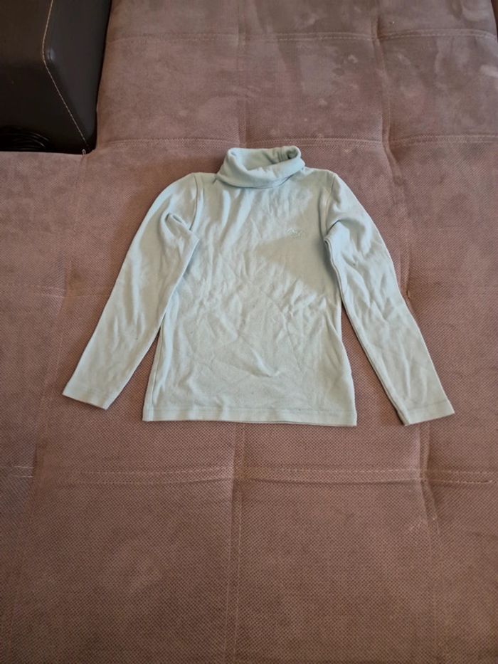 Tee-shirt manches longues colle roulé fille