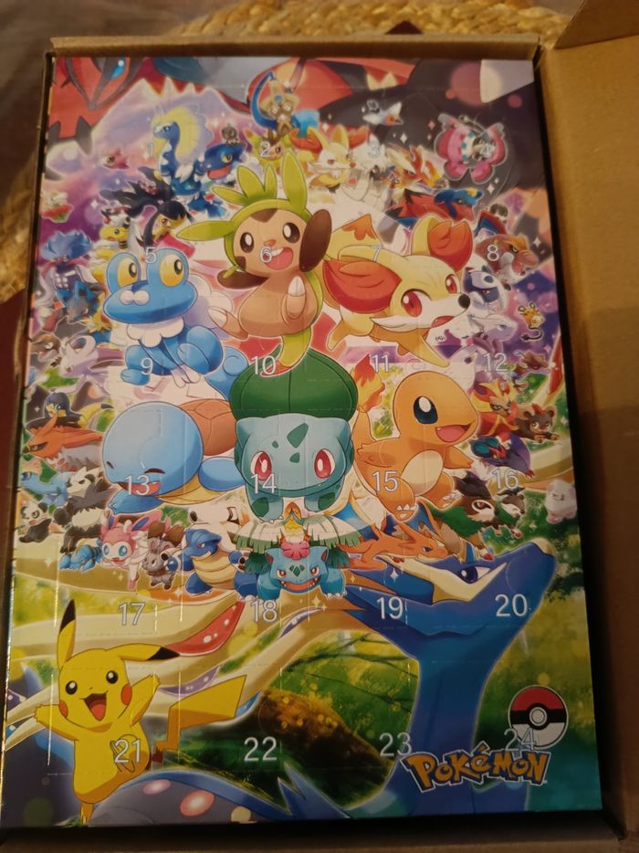 Calendrier de l'avent pokémon