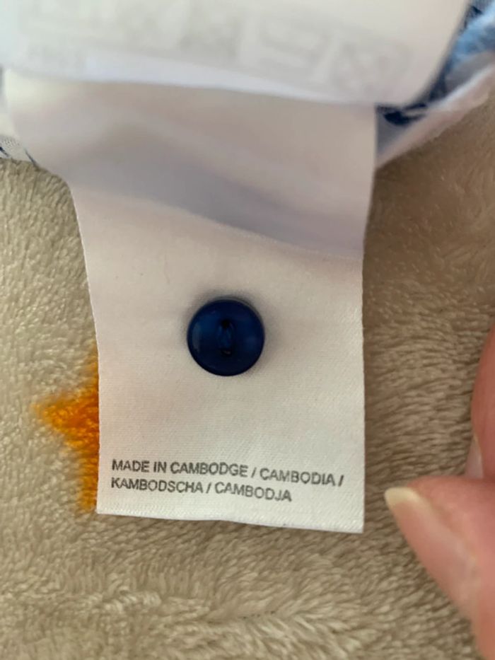 Ensemble Robe et Leggings Bleu et Blanc 18M - photo numéro 6