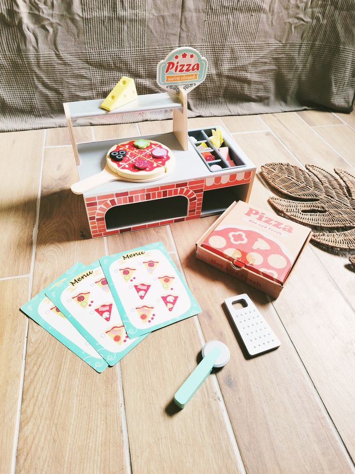 🍕Le comptoir/stand à pizzas en bois marque L'atelier du bois