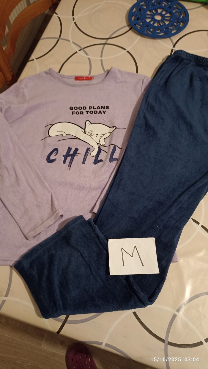 Pyjama fille velours M Tissaia - photo numéro 2