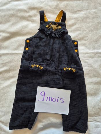Salopette "Sergent Major" 9 mois excellent état