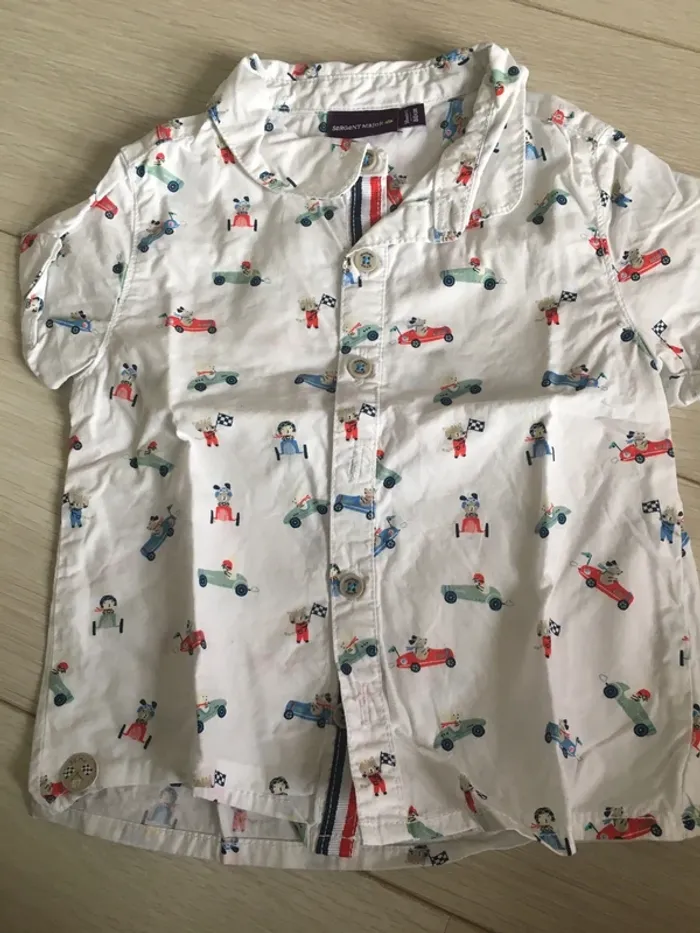 Ensemble short chemisette 18 mois sergent major - photo numéro 5