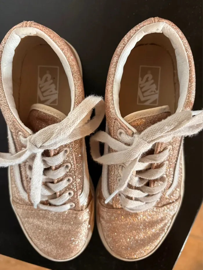 Vans filles or rose taille 34 - photo numéro 3