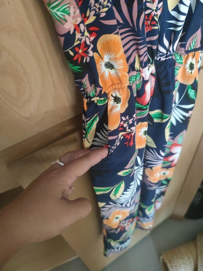 Combi pantalon fluide fleurs - photo numéro 3